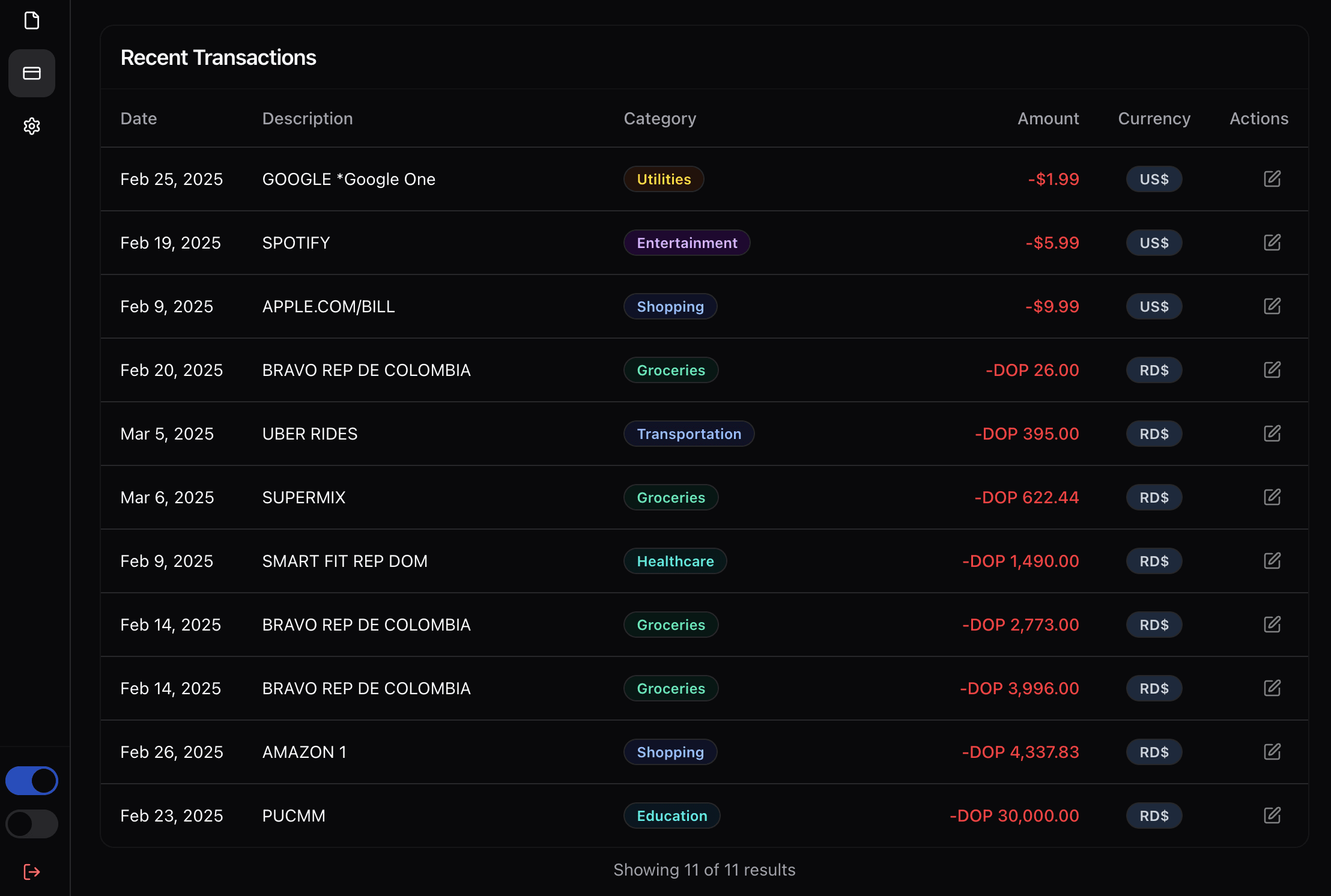 Credit Statement Analyzer